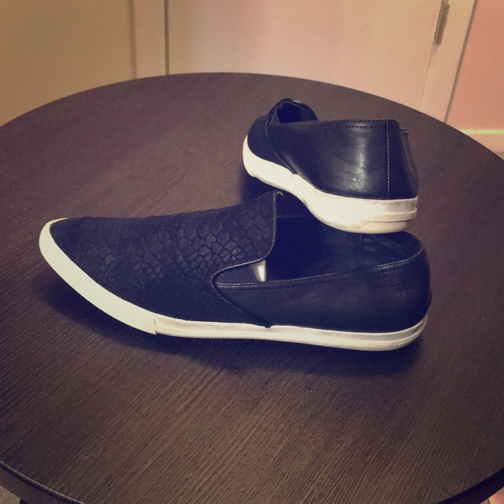 ALDO Black Leather Slip-On